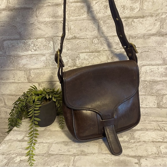 Coach Handbags - COACH Vintage Pre Creed Brown Courier Shoulder Bag Made in NYC